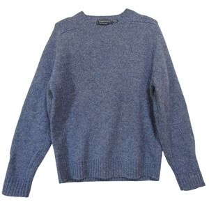 Damon Wool Sweater Mens M Blue Good Classic Crew Neck Long Sleeve 100% Pure Wool